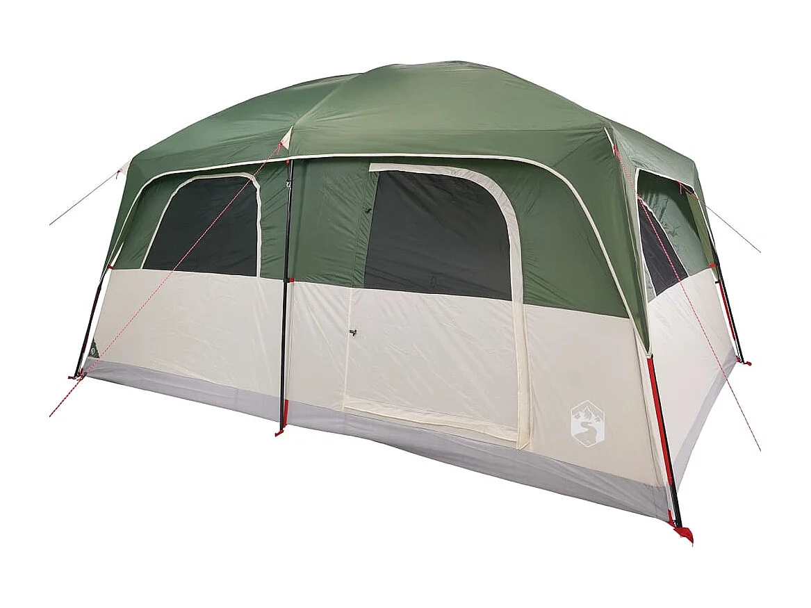 Tonnelle -Tente de cabine familiale 10 personnes vert imperméable FR812373
