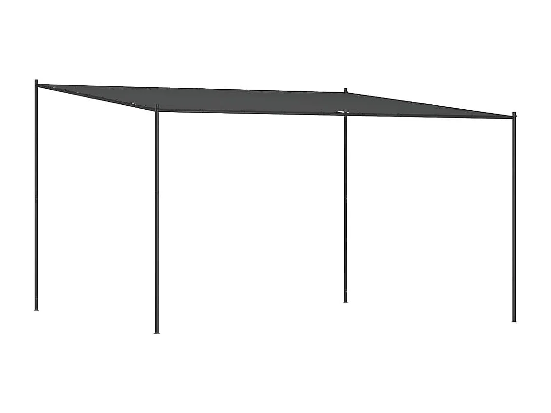 Gazebo 4x4 m 180 g/m² tecido e aço antracite PT688836