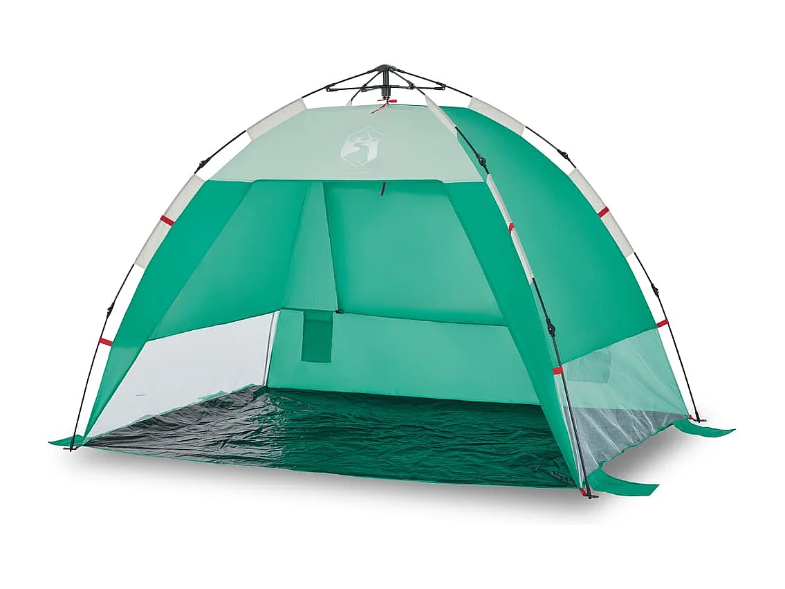 Tienda de playa 2 personas impermeable apertura rápida verde ES477230