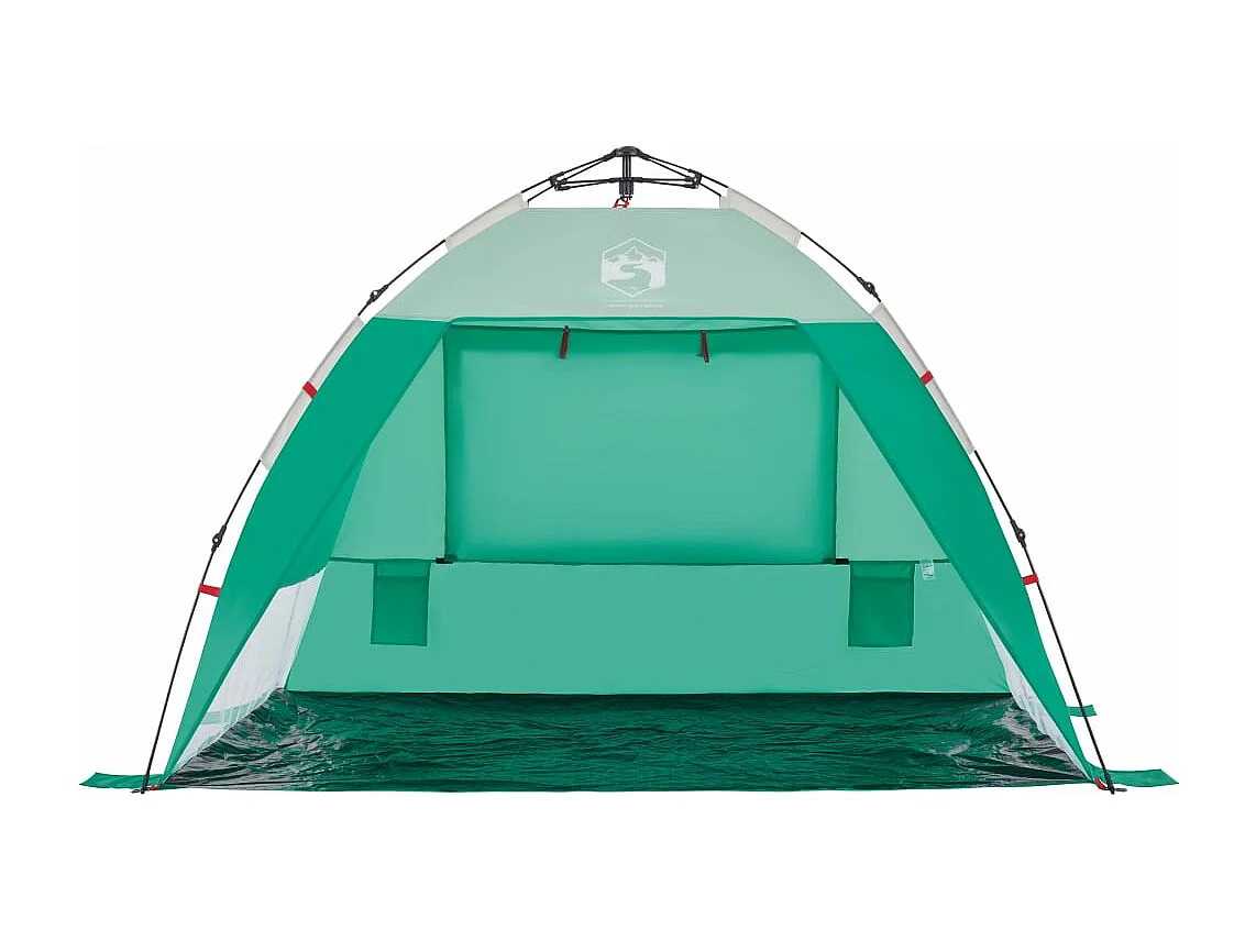 Tienda de playa 2 personas impermeable apertura rápida verde ES477230