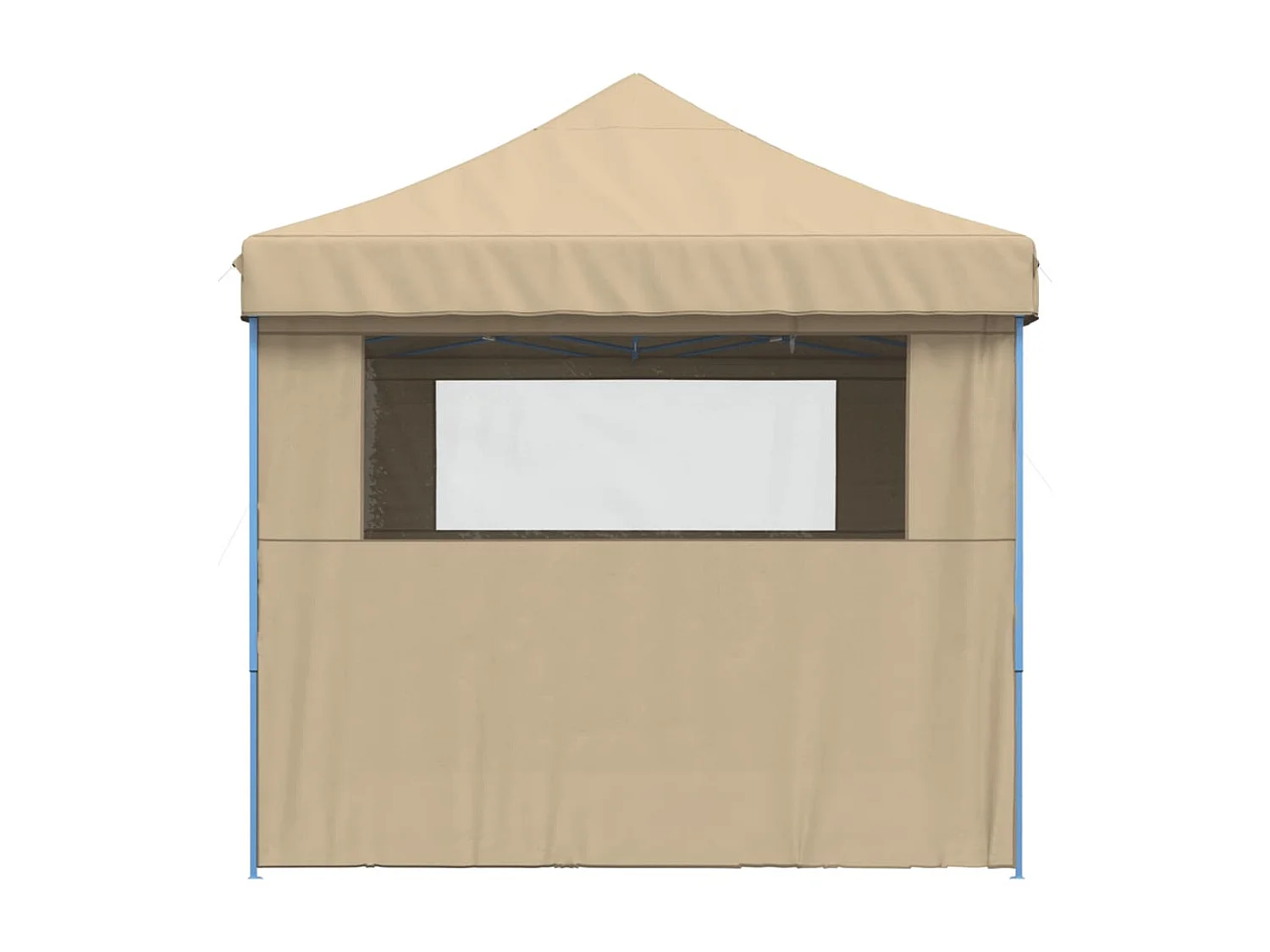 Tienda de fiesta plegable Pop-Up con 4 paredes laterales beige ES321219