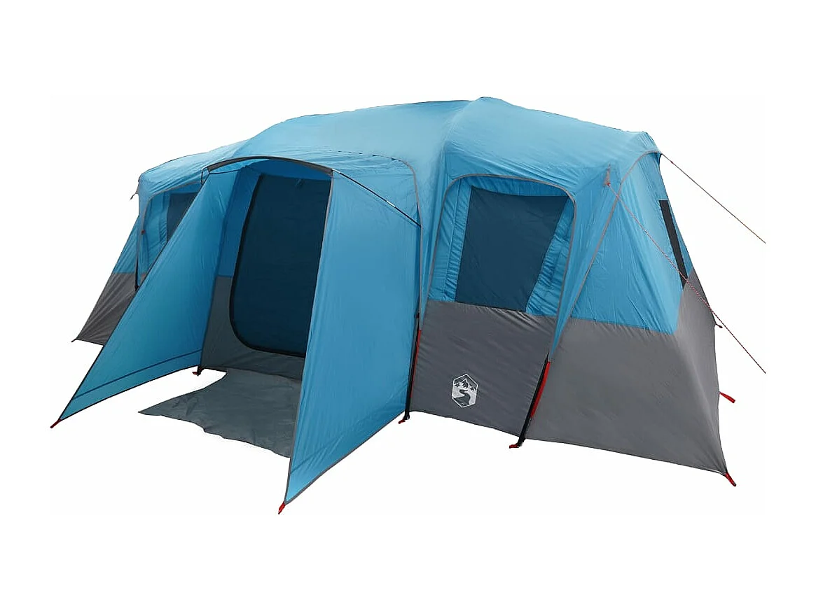 Tonnelle -Tente familiale tunnel 16 personnes bleu imperméable FR688222