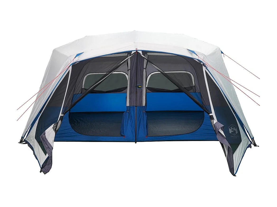 Tenda familiar c/ LED 10 pessoas libertação rápida azul-claro PT653396