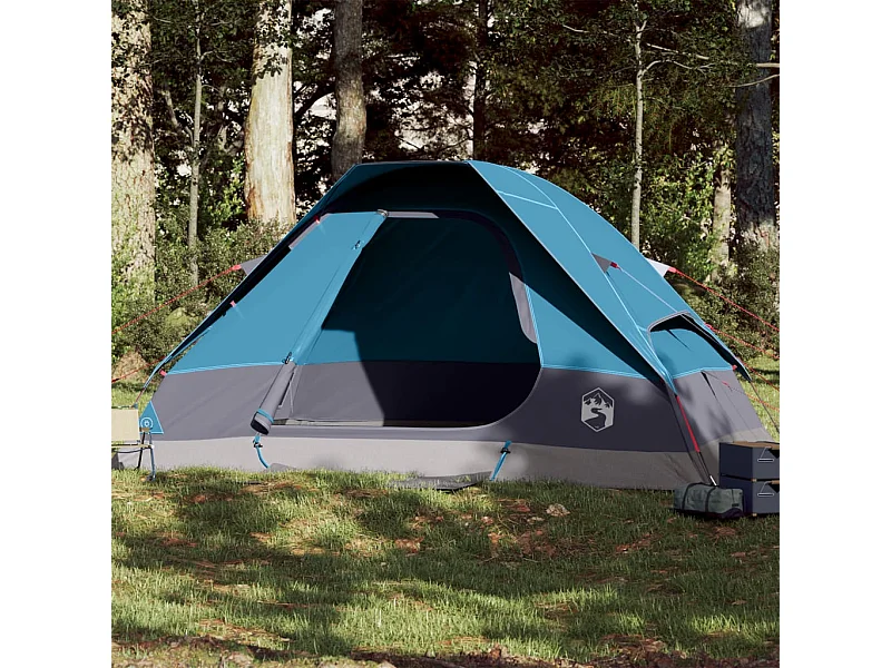 Tienda de campaña familiar iglú 6 personas impermeable azul ES462489