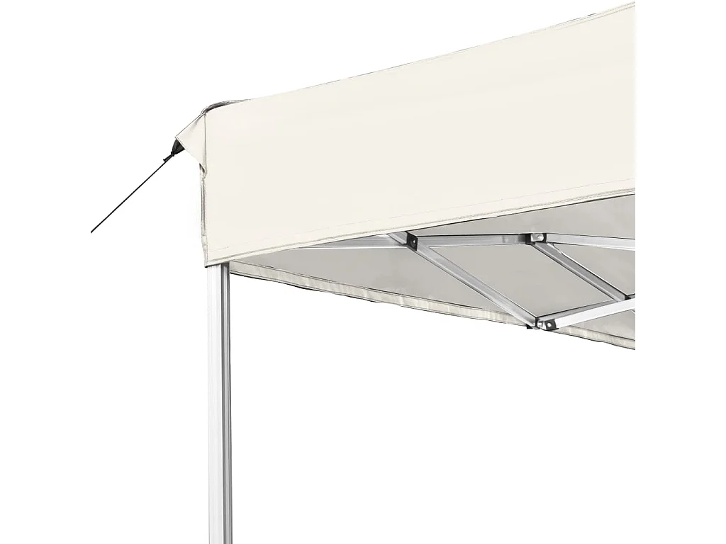 Carpa plegable profesional de aluminio crema 4,5x3 m ES430465