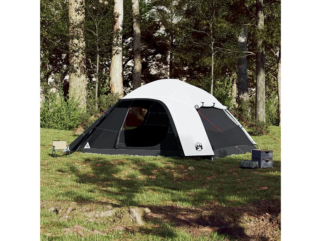 Tienda familiar iglú 6 personas tela opaca impermeable blanca ES950005