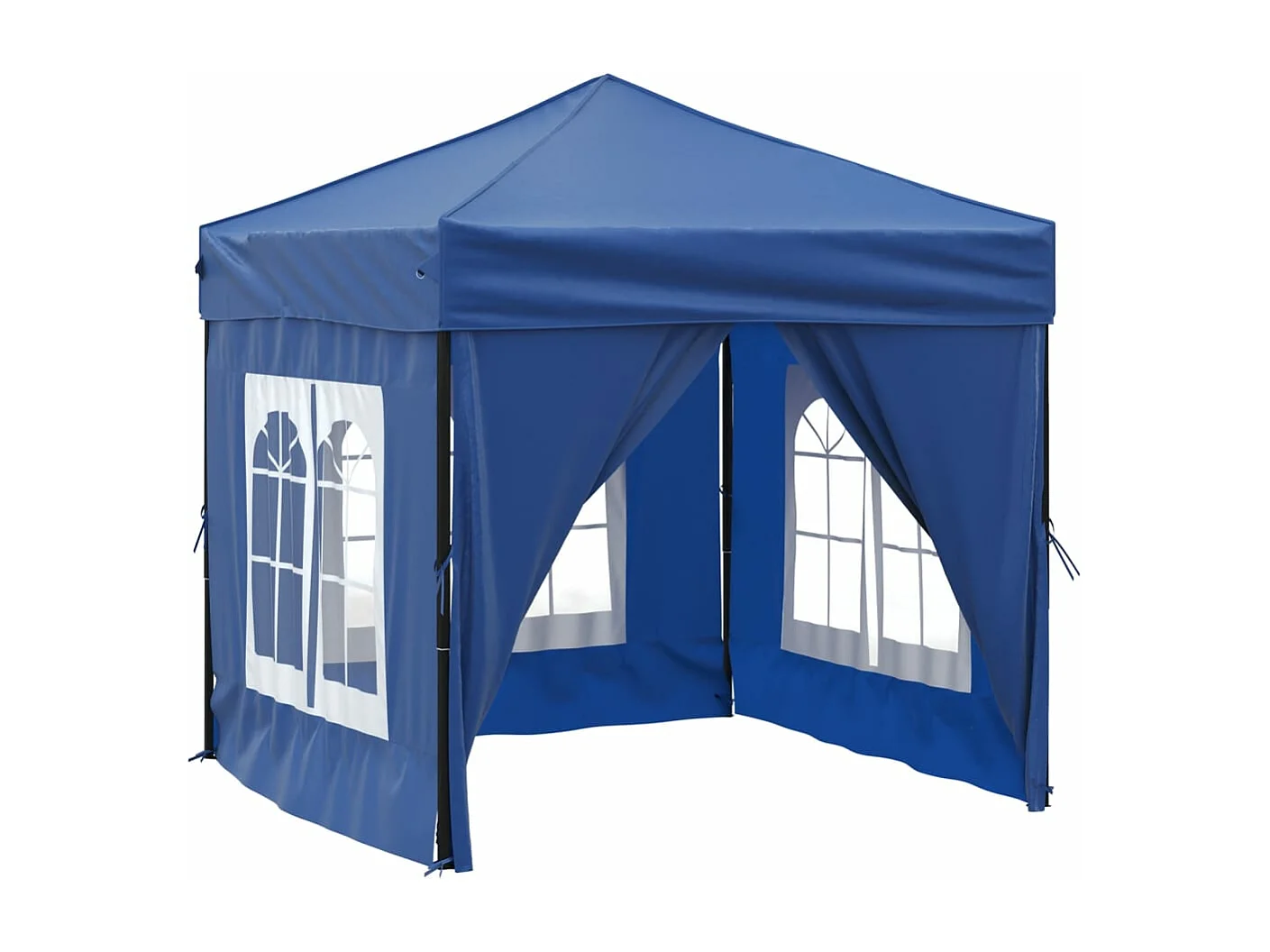 Tonnelle -Tente de réception pliable avec parois Bleu 2x2 m FR932374