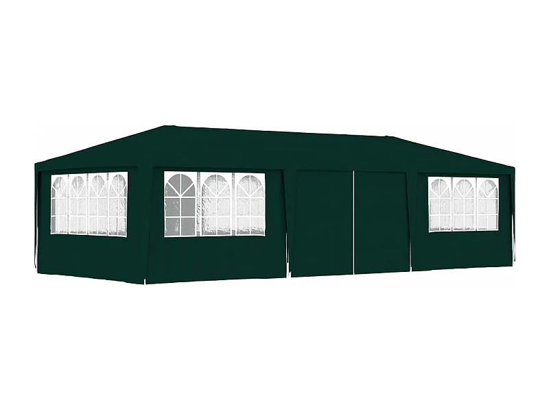 Partytent met zijwanden professioneel 90 g/m² 4x9 m groen BE574656