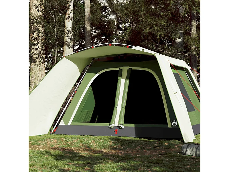 Tenda familiar c/ alpendre 9 pessoas libertação rápida verde PT350522