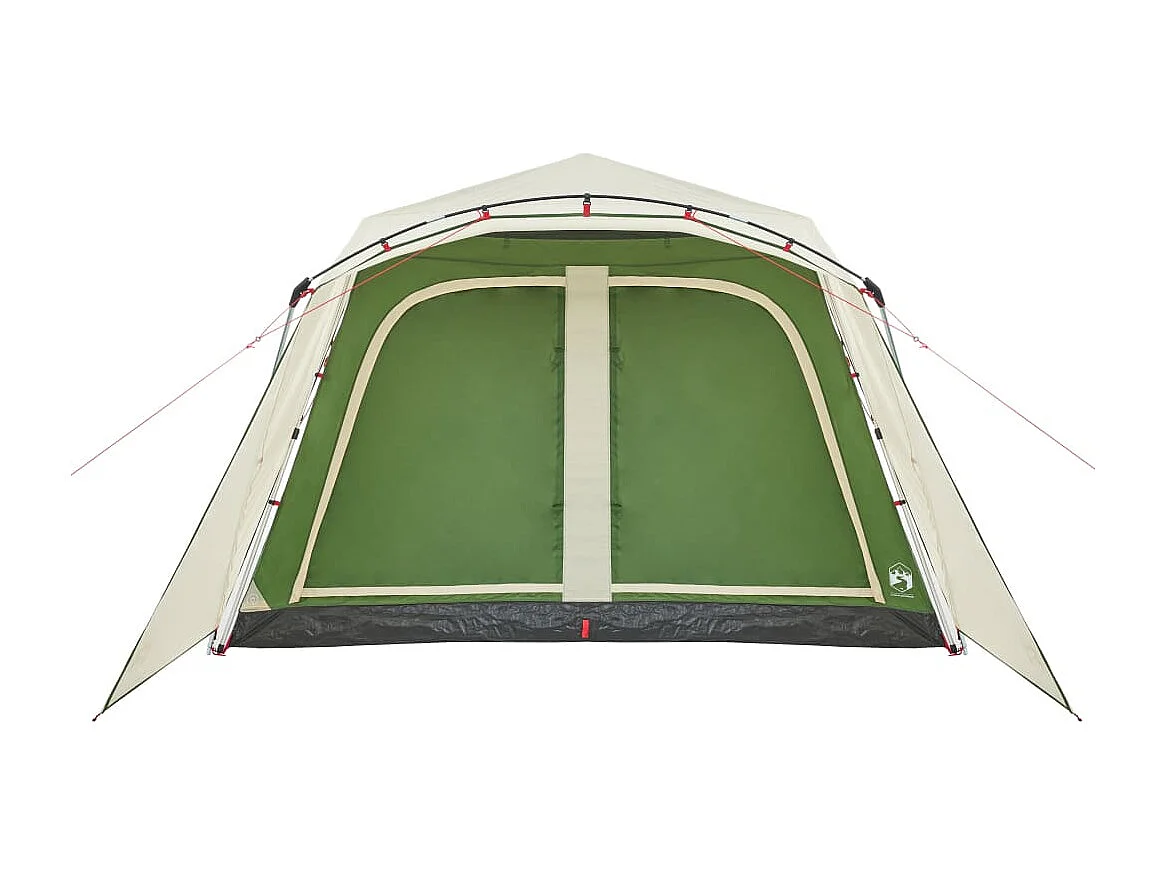 Tenda familiar c/ alpendre 9 pessoas libertação rápida verde PT350522