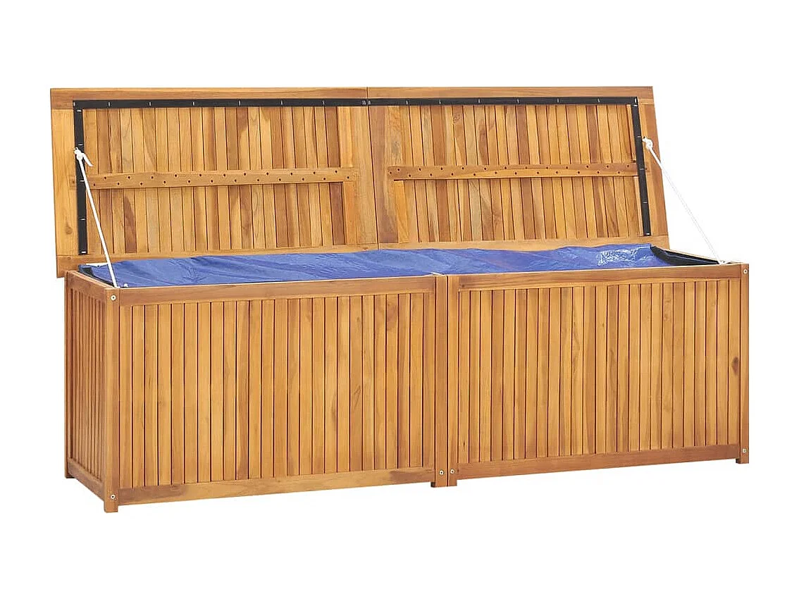 Coffre de jardin 175x50x55 cm Bois massif de teck FR348642