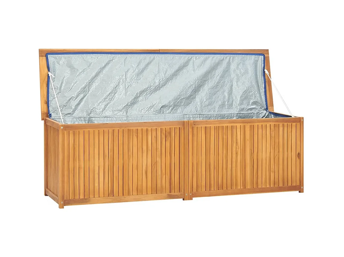 Coffre de jardin 175x50x55 cm Bois massif de teck FR348642
