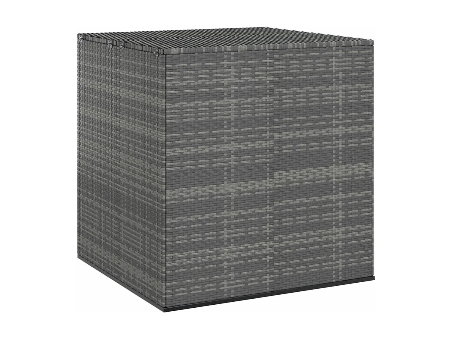 Tuinbox 100x97,5x104 cm polyetheen rattan grijs BE955556