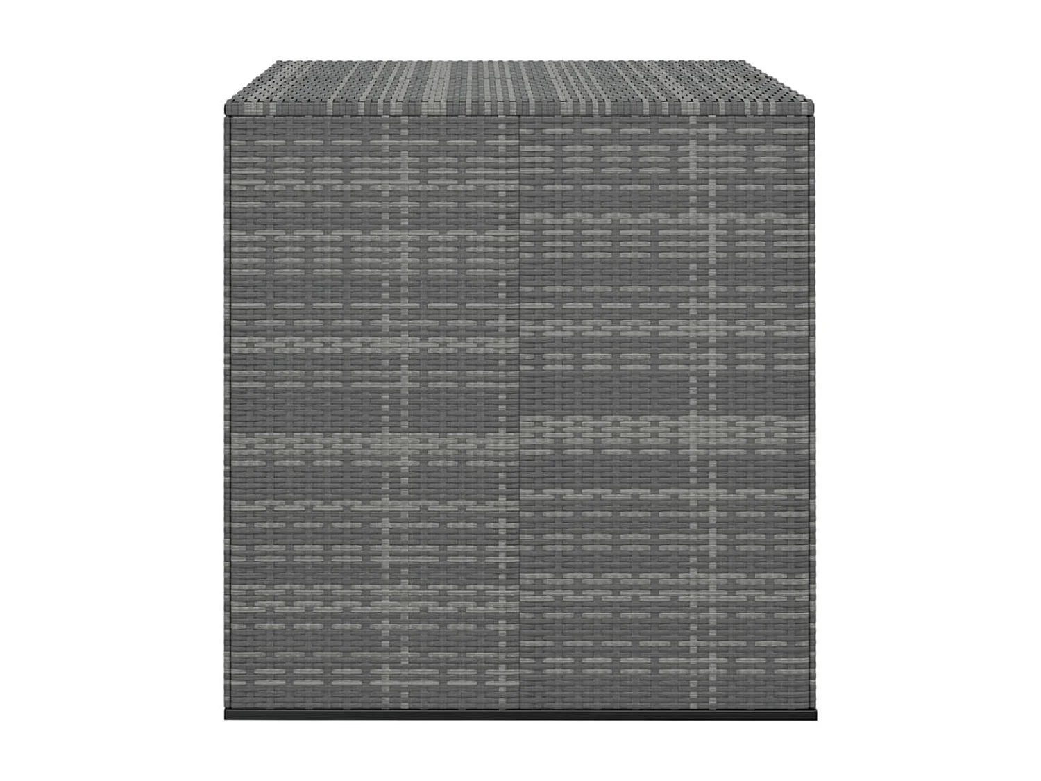 Tuinbox 100x97,5x104 cm polyetheen rattan grijs BE955556