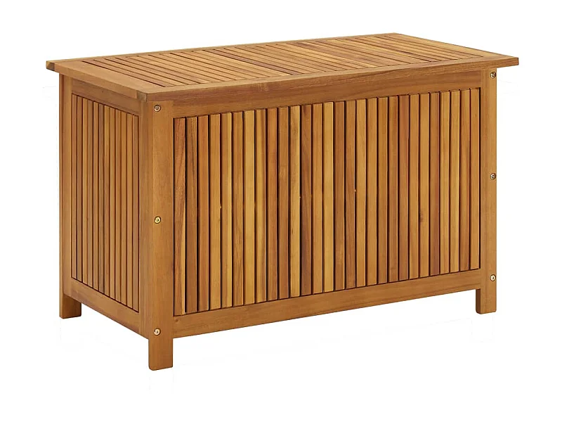 Caja de almacenaje de jardín madera maciza acacia 90x50x58 cm ES862634