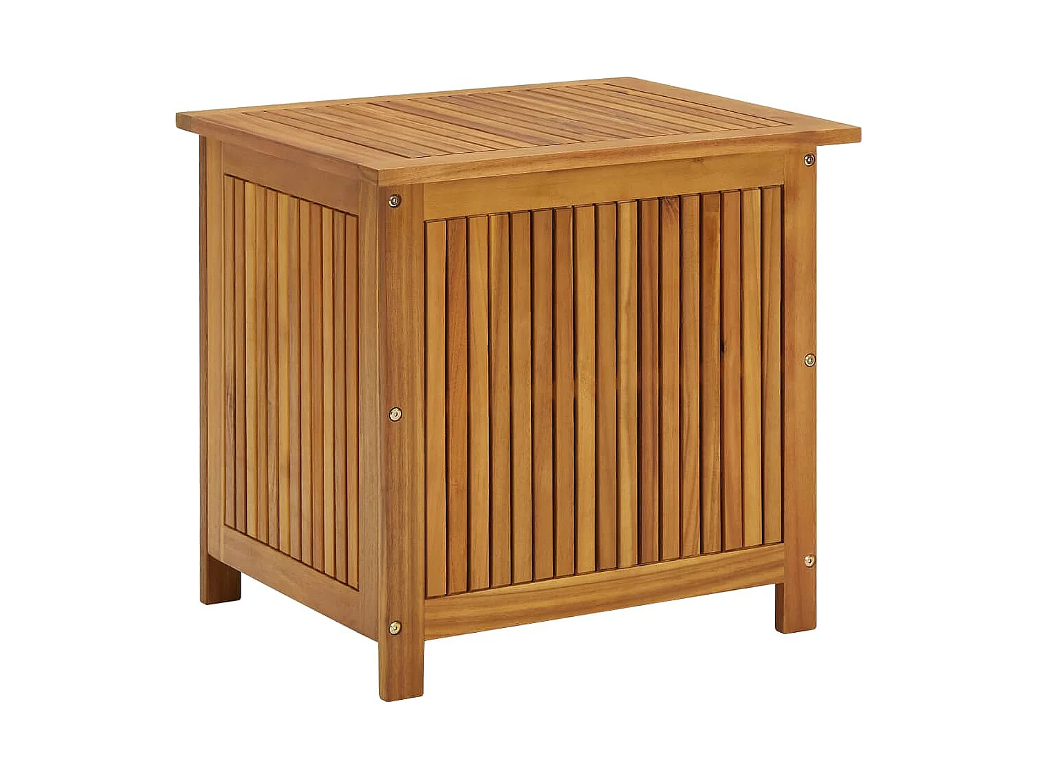 Caja de almacenaje de jardín madera maciza acacia 60x50x58 cm ES524709