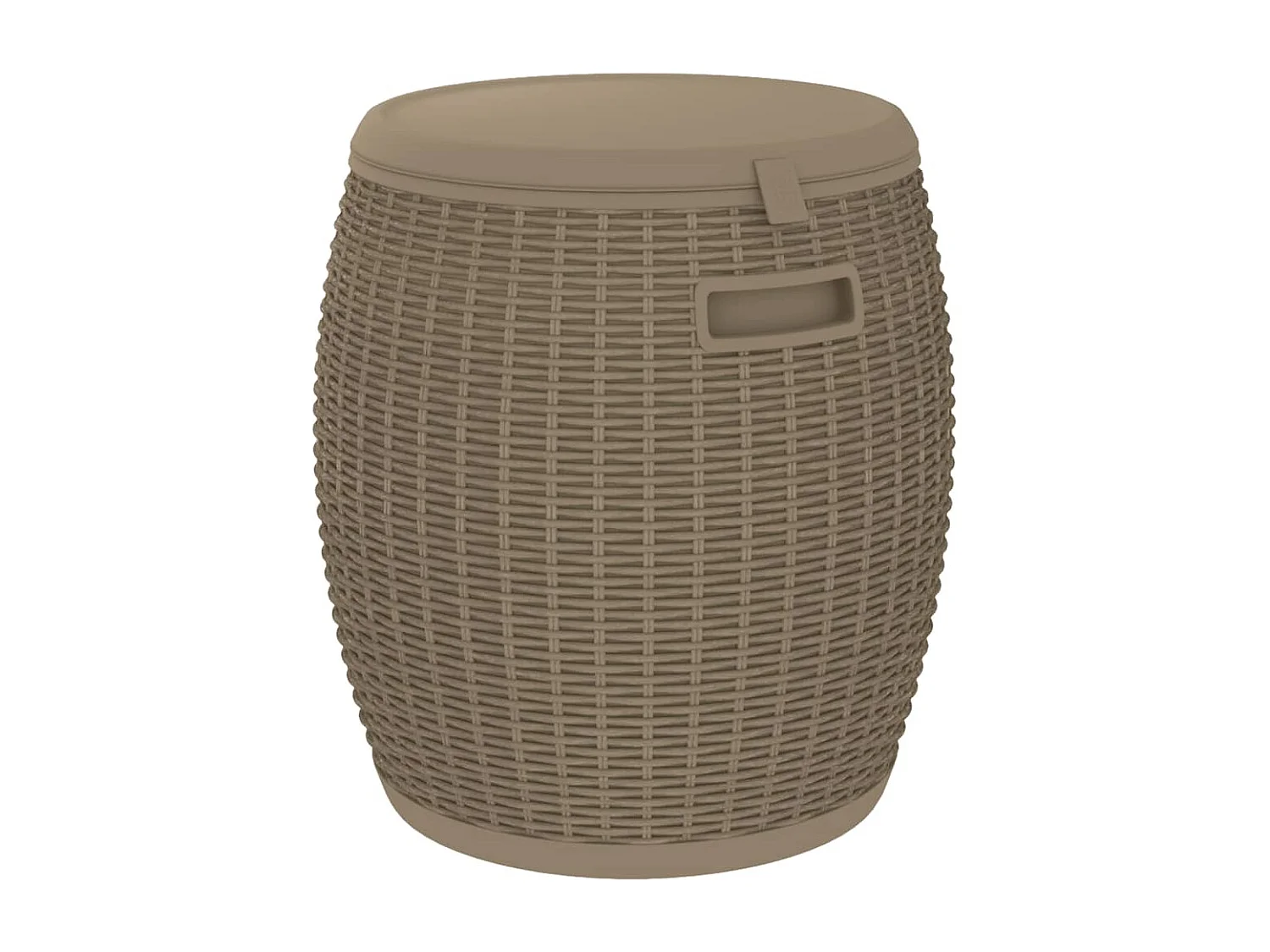 Coffre de rangement de jardin 4 en 1 marron clair polypropylène FR682824