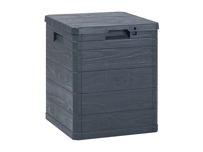 Coffre de rangement de jardin 90 L Anthracite FR864632