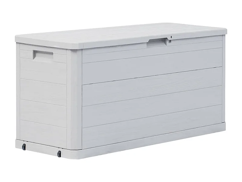 Coffre de rangement de jardin 280 L Gris clair FR641693