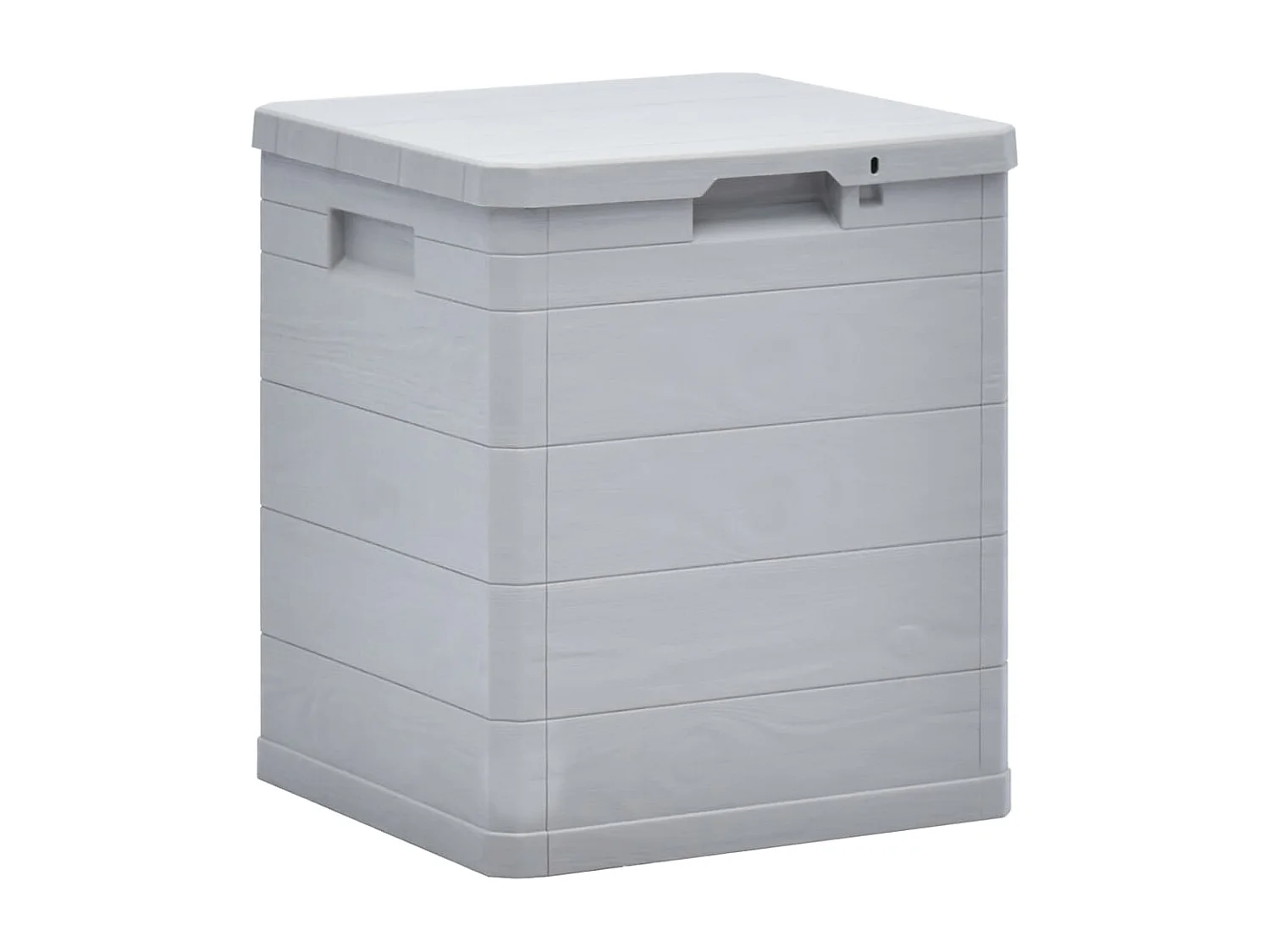Coffre de rangement de jardin 90 L Gris clair FR385152