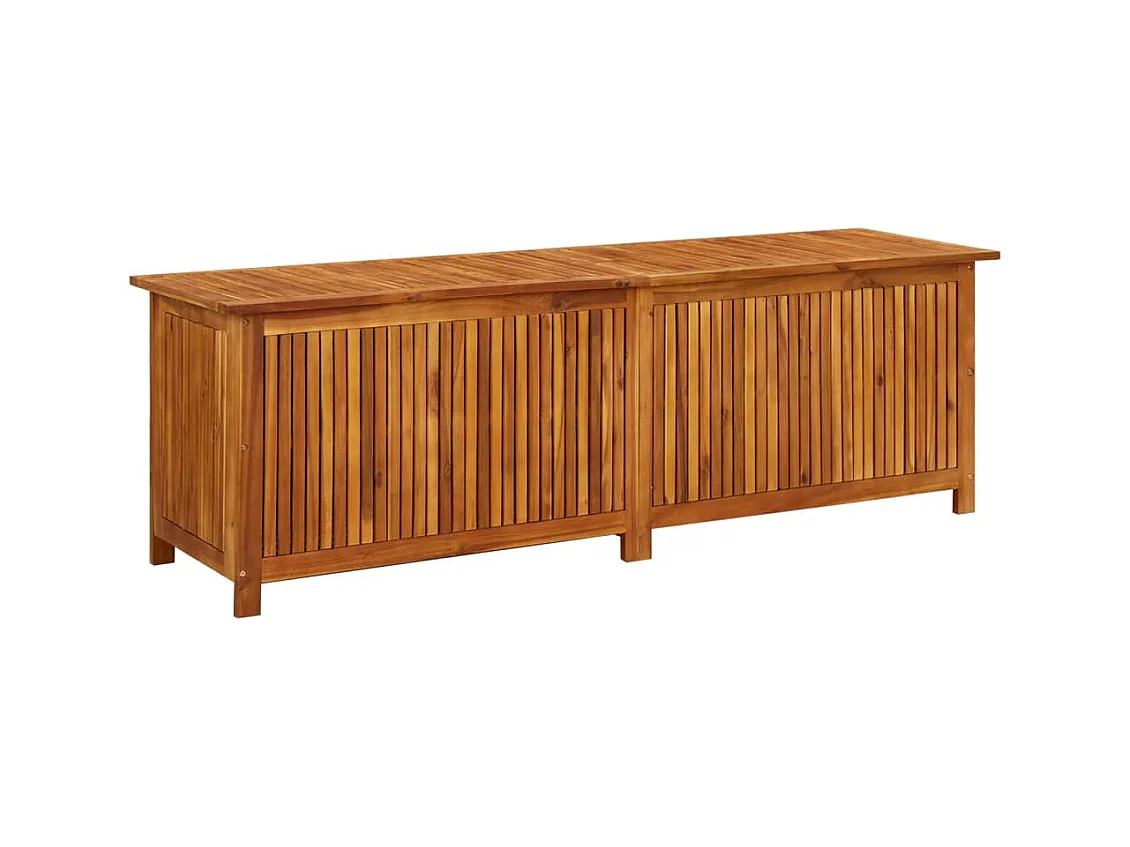 Coffre de rangement de jardin 175x50x58 cm Bois d'acacia solide FR640254