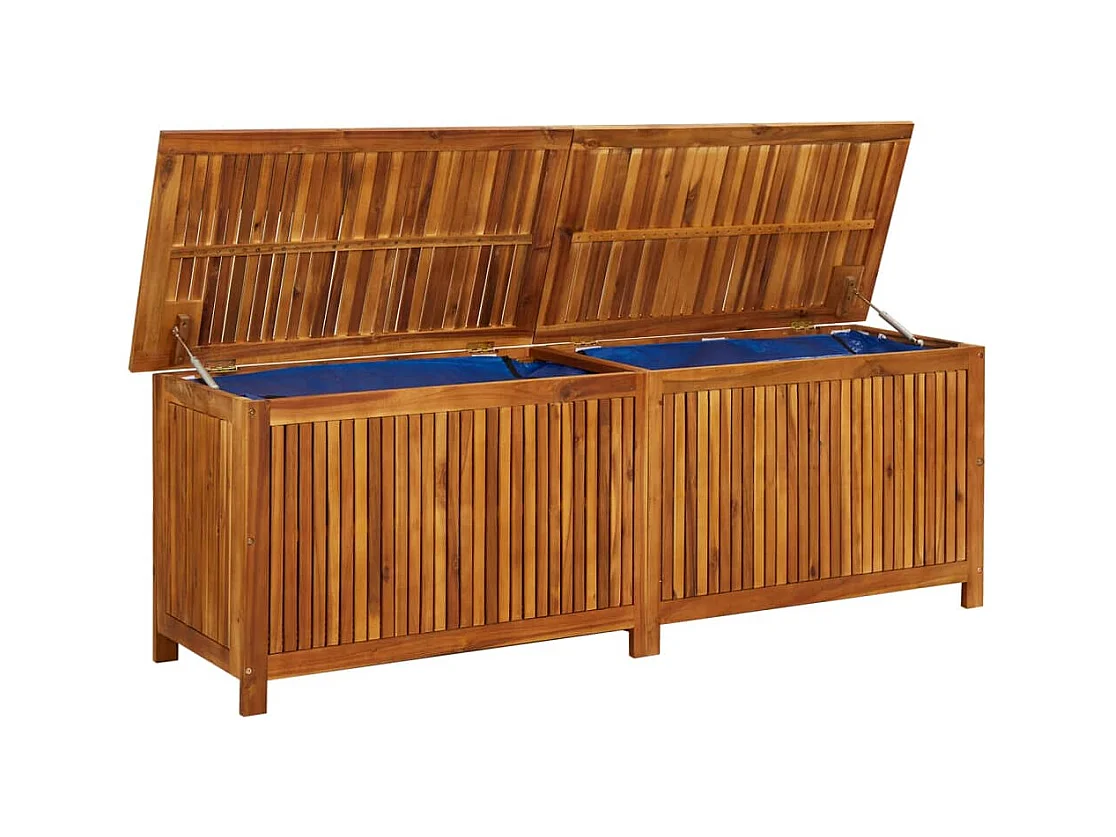 Coffre de rangement de jardin 175x50x58 cm Bois d'acacia solide FR640254