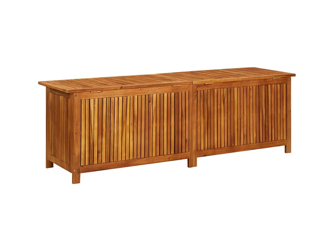 Coffre de rangement de jardin 175x50x58 cm Bois d'acacia solide FR640254