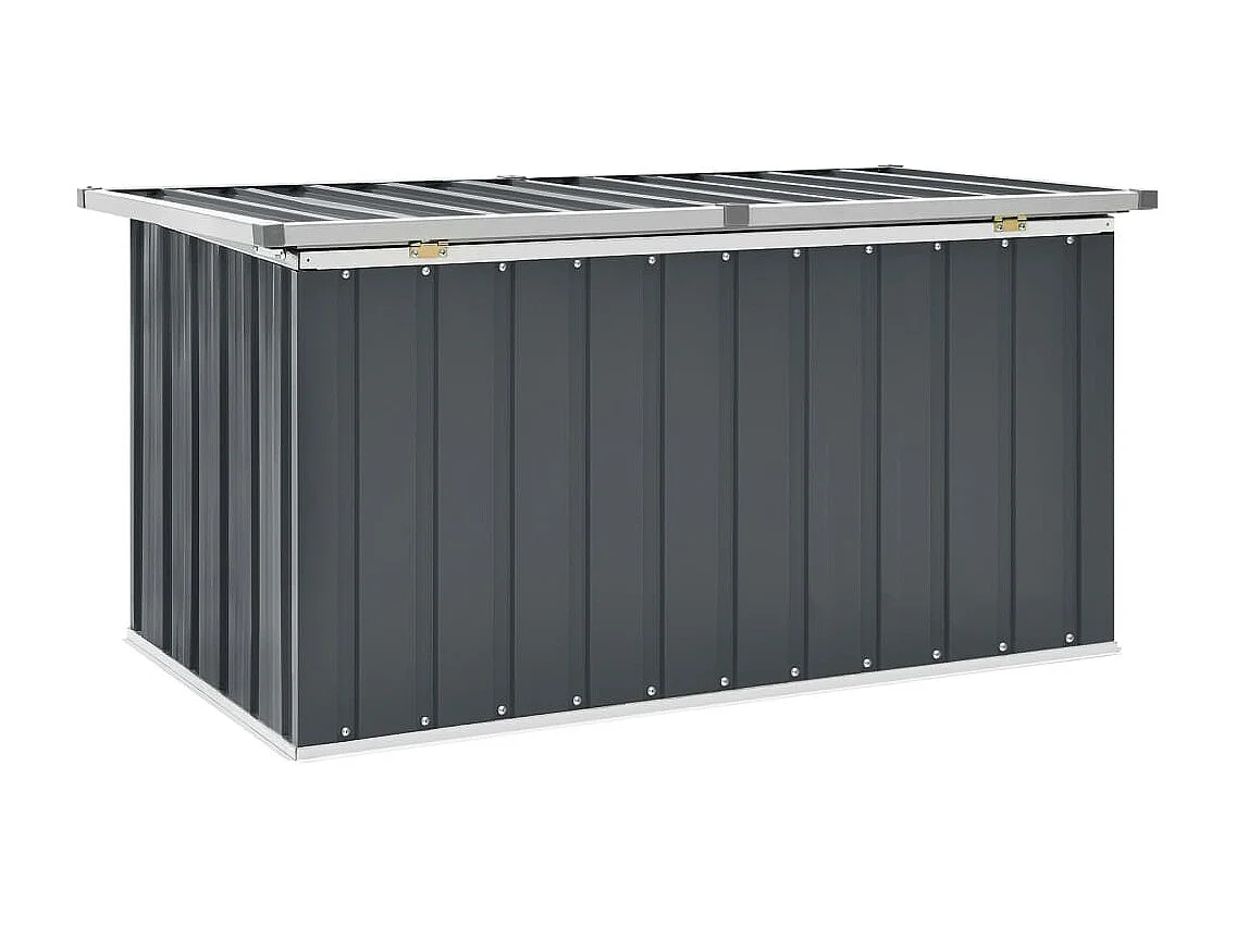 Caja de almacenaje para jardín gris 129x67x65 cm ES514230