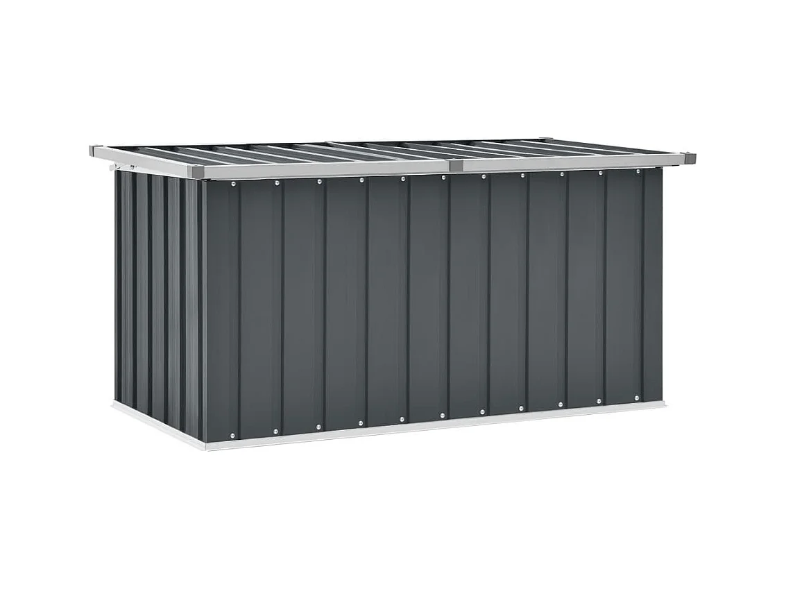 Tuinbox 129x67x65 cm grijs BE769231