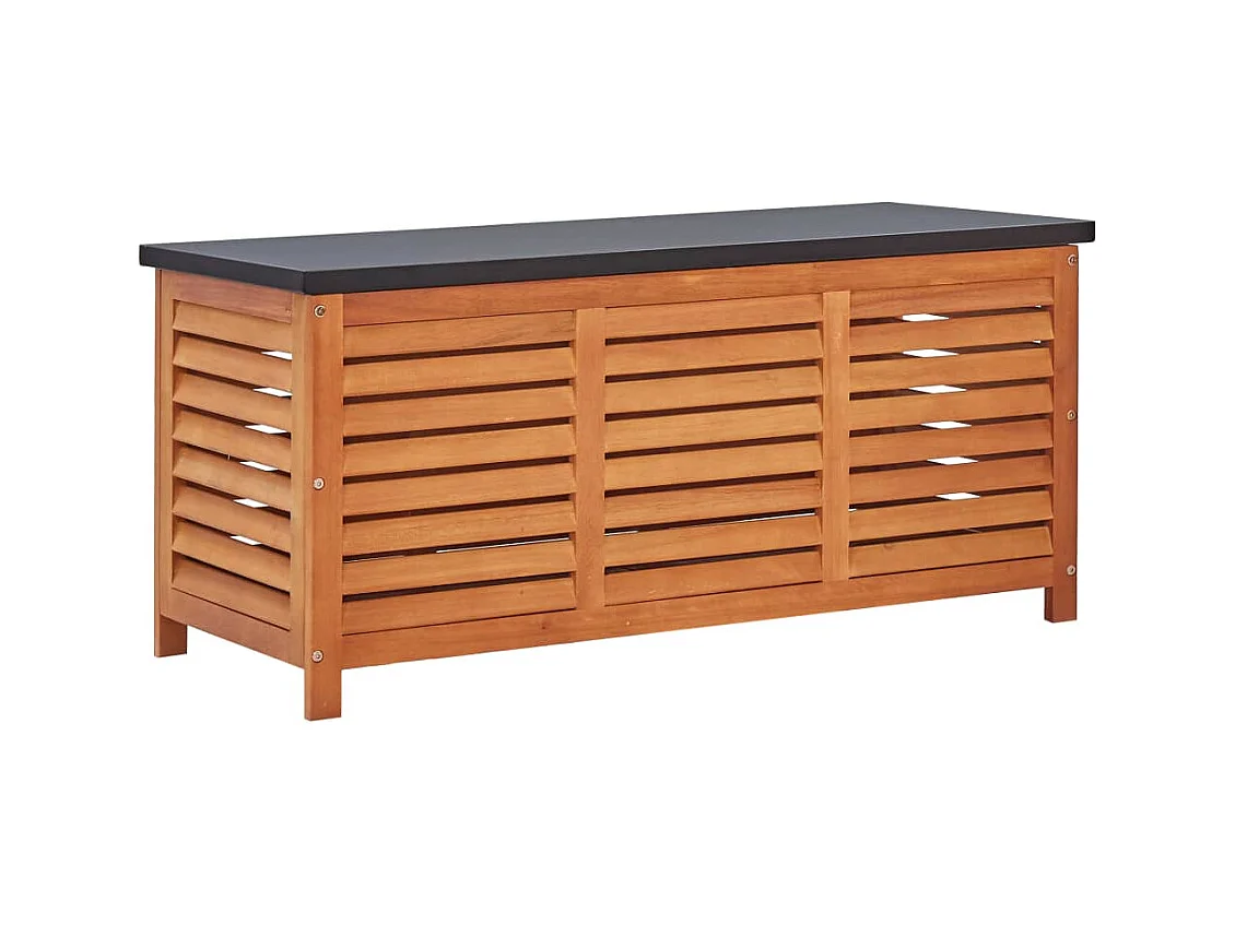 Coffre de rangement de jardin 117x50x55 cm Eucalyptus solide FR517963
