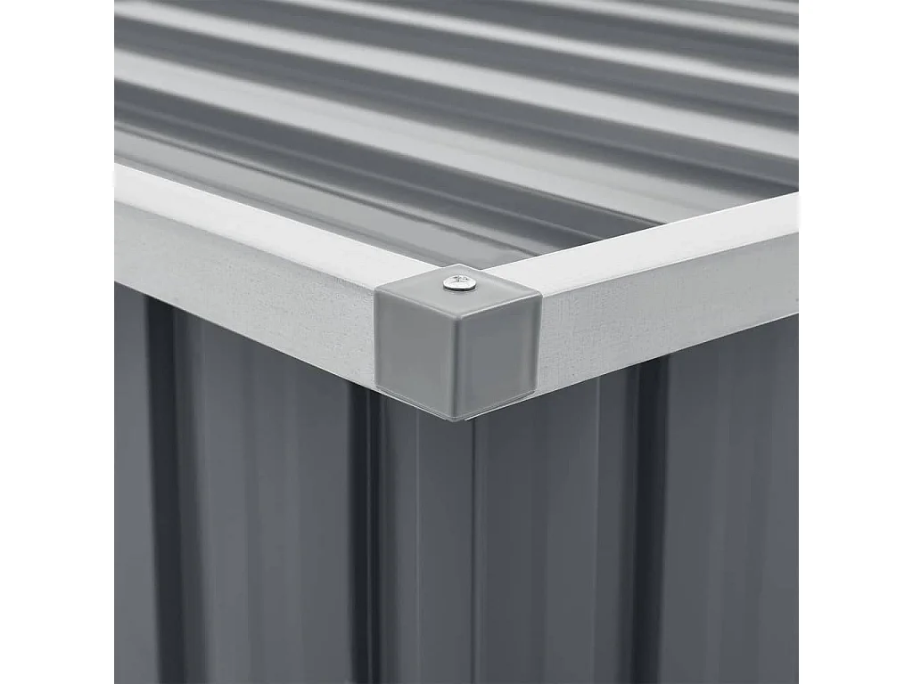 Caja de almacenaje para jardín gris 109x67x65 cm ES753237