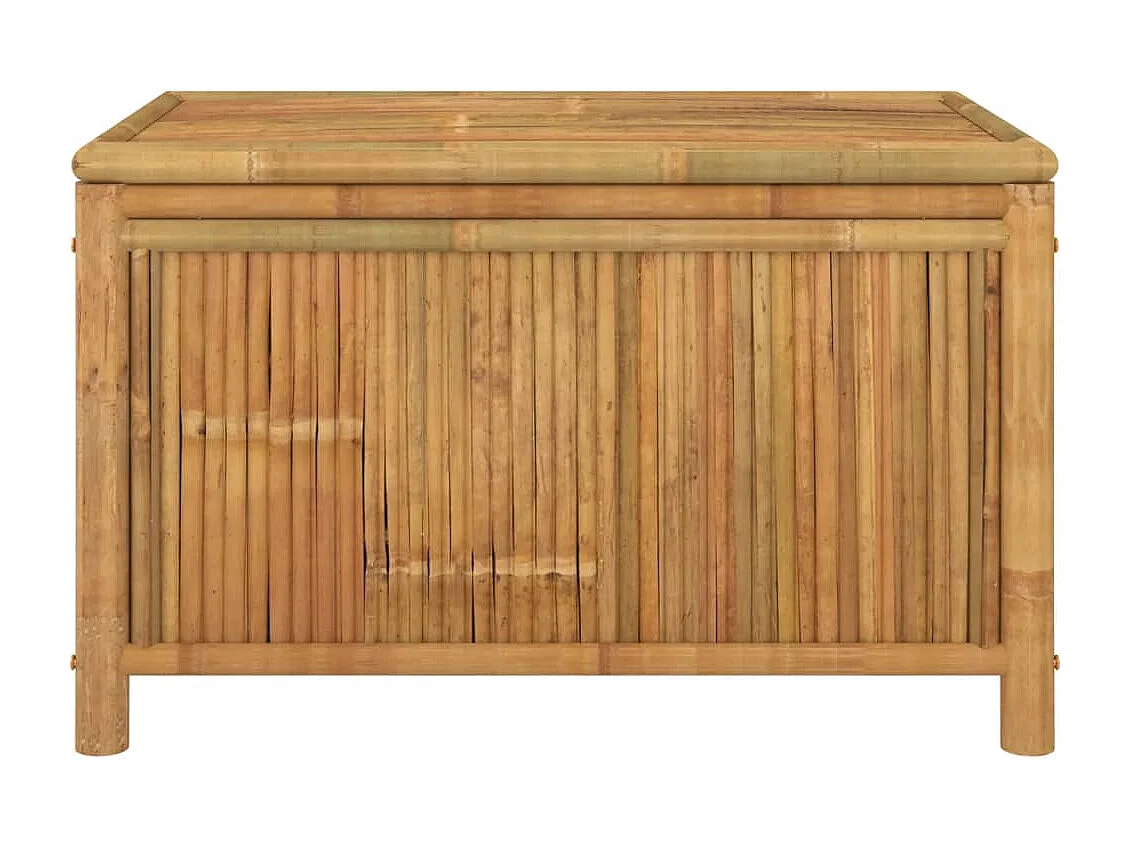 Caja de almacenaje de jardín bambú 90x52x55 cm ES849529
