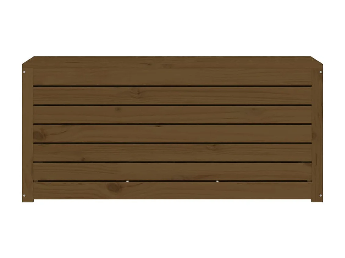 Coffre de jardin marron miel 101x50,5x46,5 cm bois massif de pin FR683388