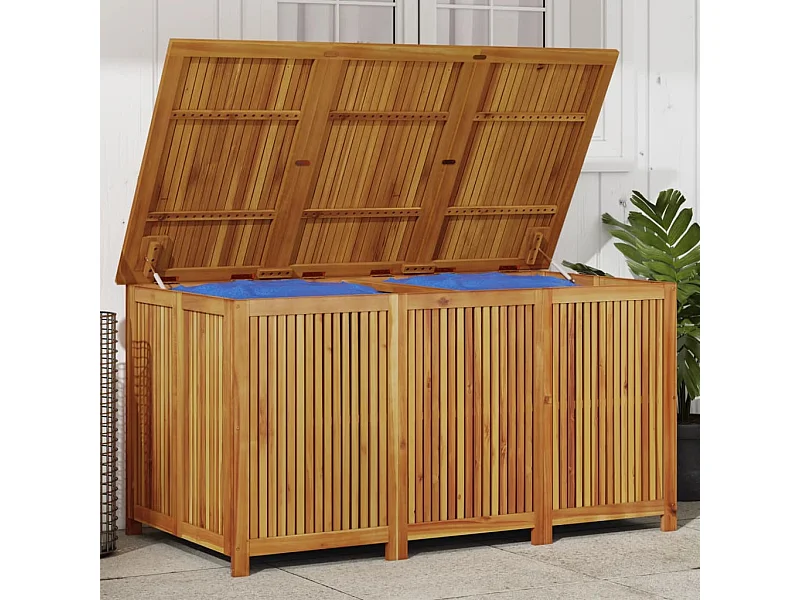 Caixa de arrumação para jardim 150x80x75 cm acácia maciça PT790908