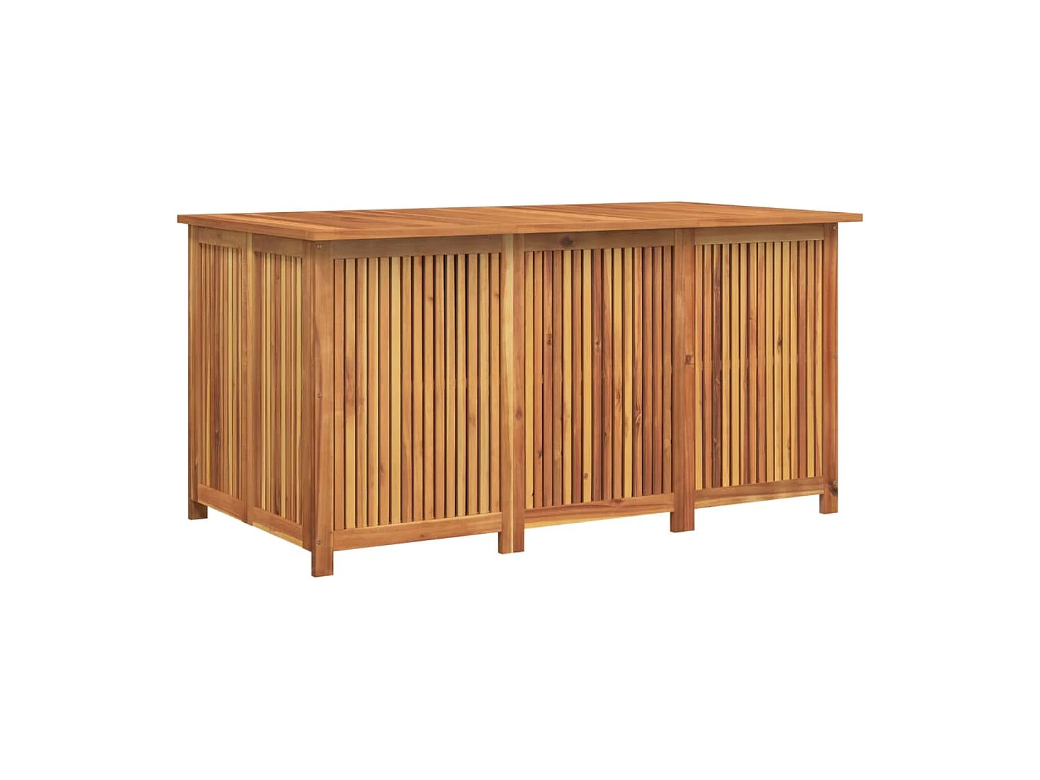 Caixa de arrumação para jardim 150x80x75 cm acácia maciça PT790908