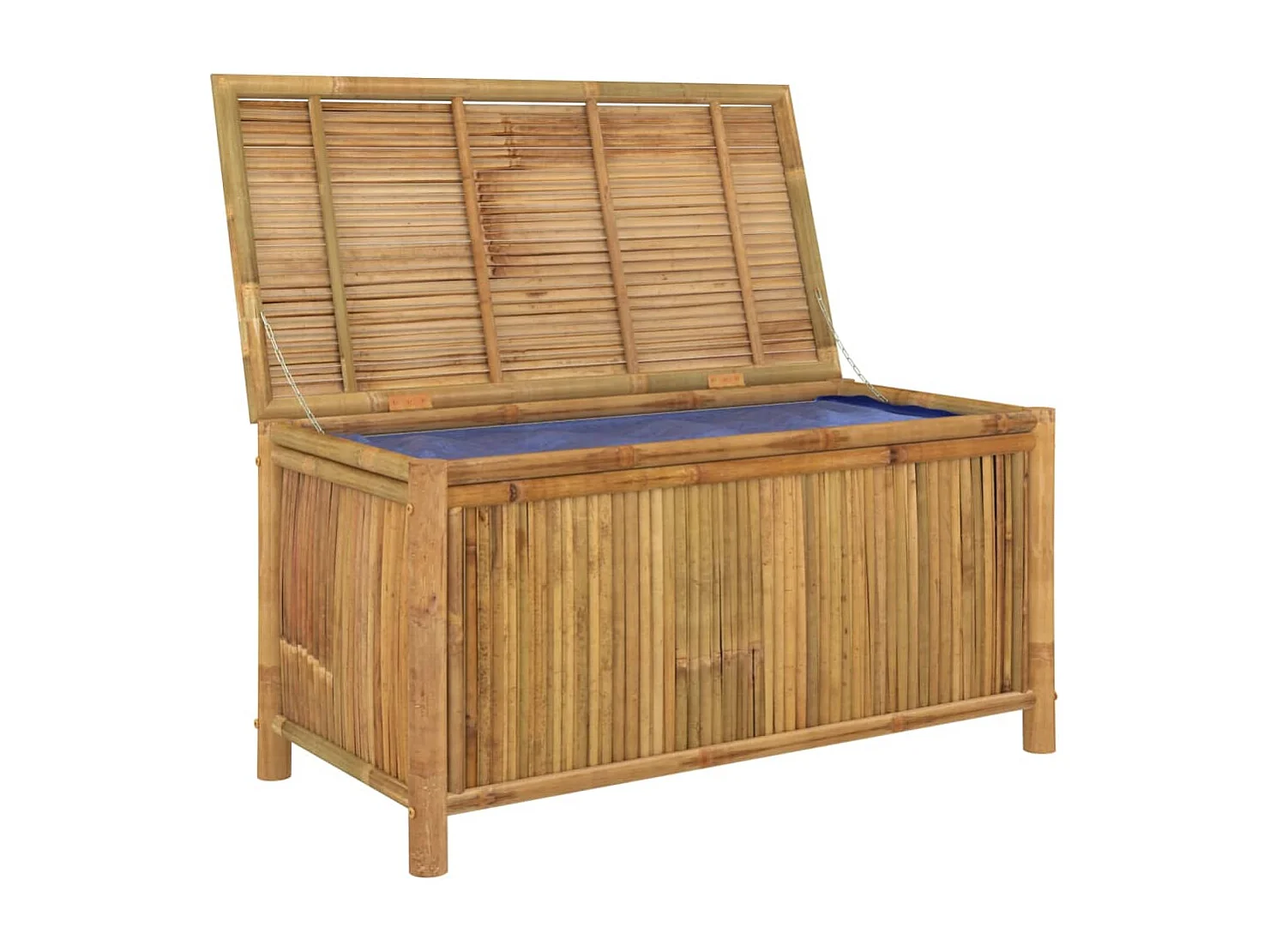 Caixa de arrumação para jardim 110x52x55 cm bambu PT890747