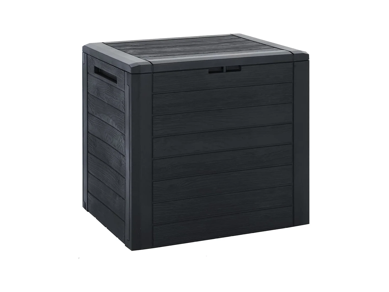 Coffre de stockage jardin Anthracite 58,5x46x55 cm Polypropylène FR240743