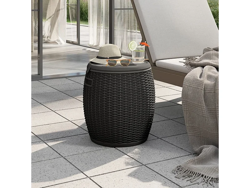 Tuinbox 4-in-1 polypropeen zwart BE460399