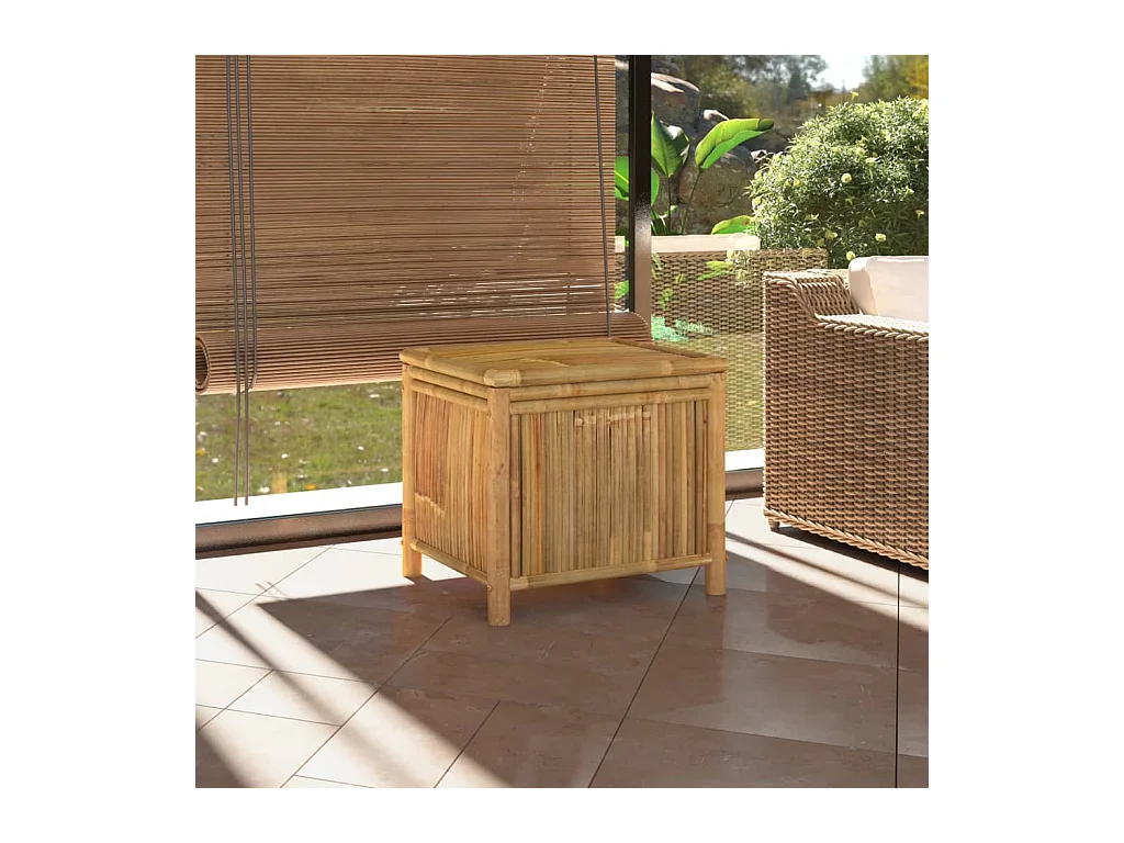Coffre de rangement de jardin 60x52x55 cm Bambou FR486861