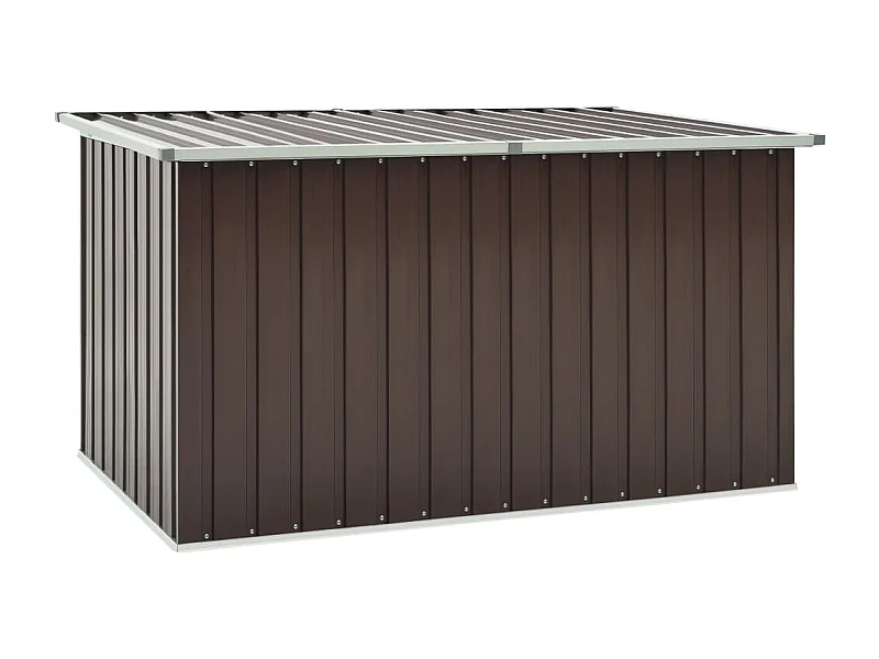Caja de almacenamiento de jardín marrón 171x99x93 cm ES290546