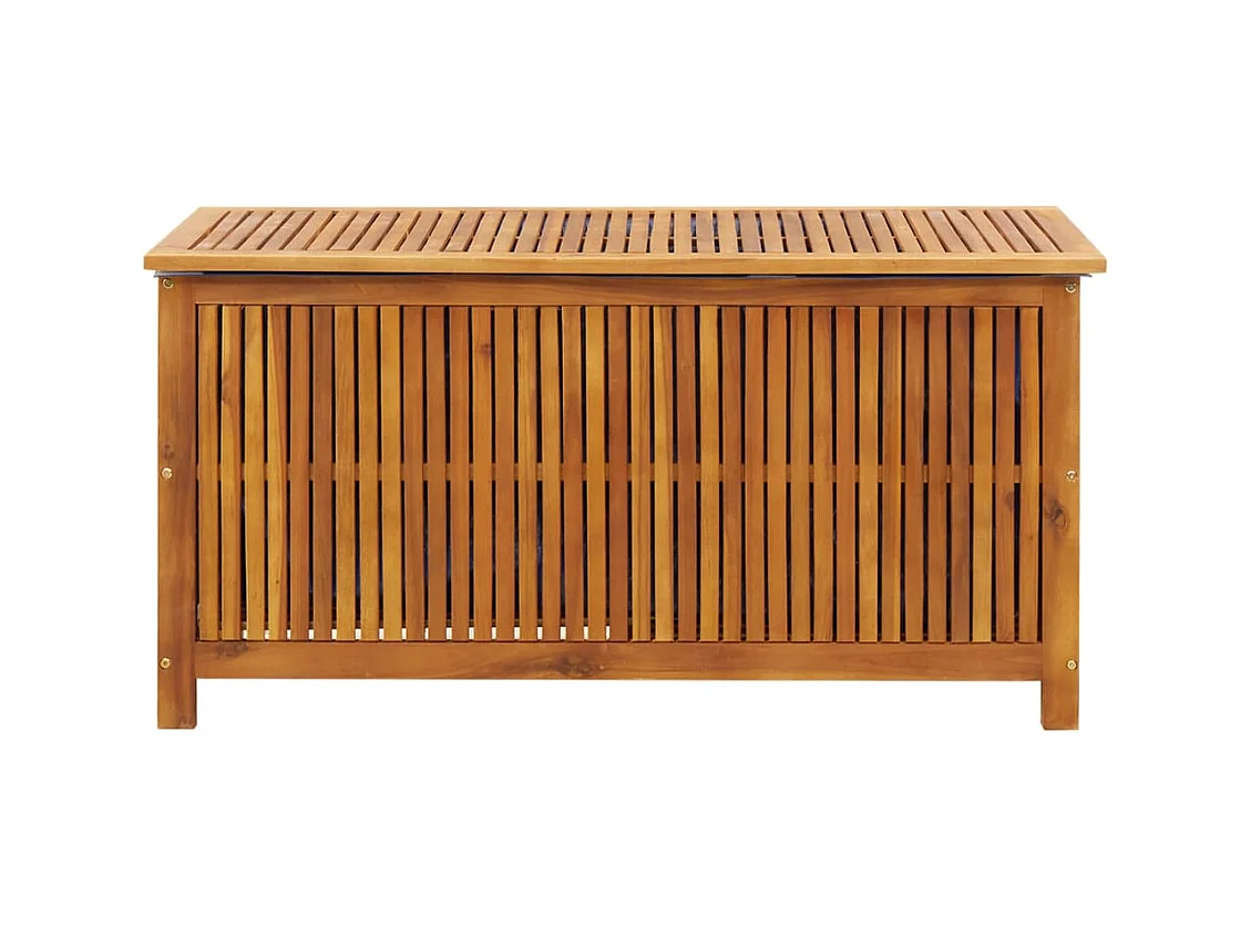 Coffre de rangement de jardin 113x50x58 cm Bois d'acacia solide FR307006