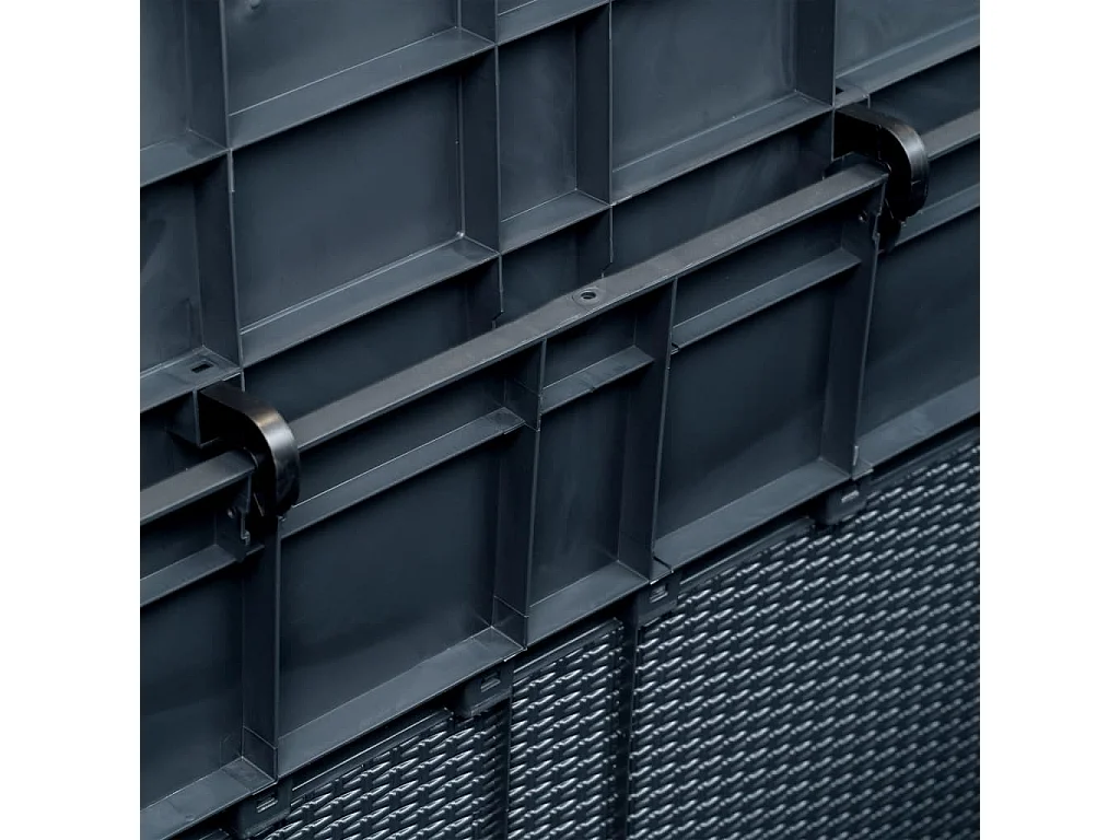 Coffre de rangement de jardin 320 L Anthracite FR600712