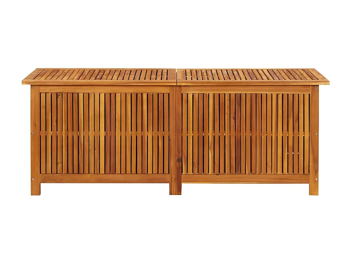 Caja de almacenaje de jardín madera maciza acacia 150x50x58 cm ES785258
