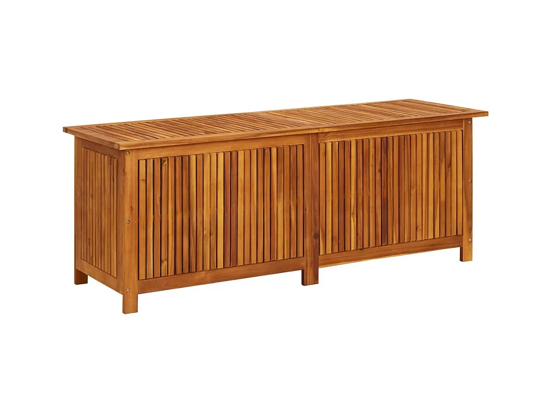 Coffre de rangement de jardin 150x50x58 cm Bois d'acacia solide FR161180
