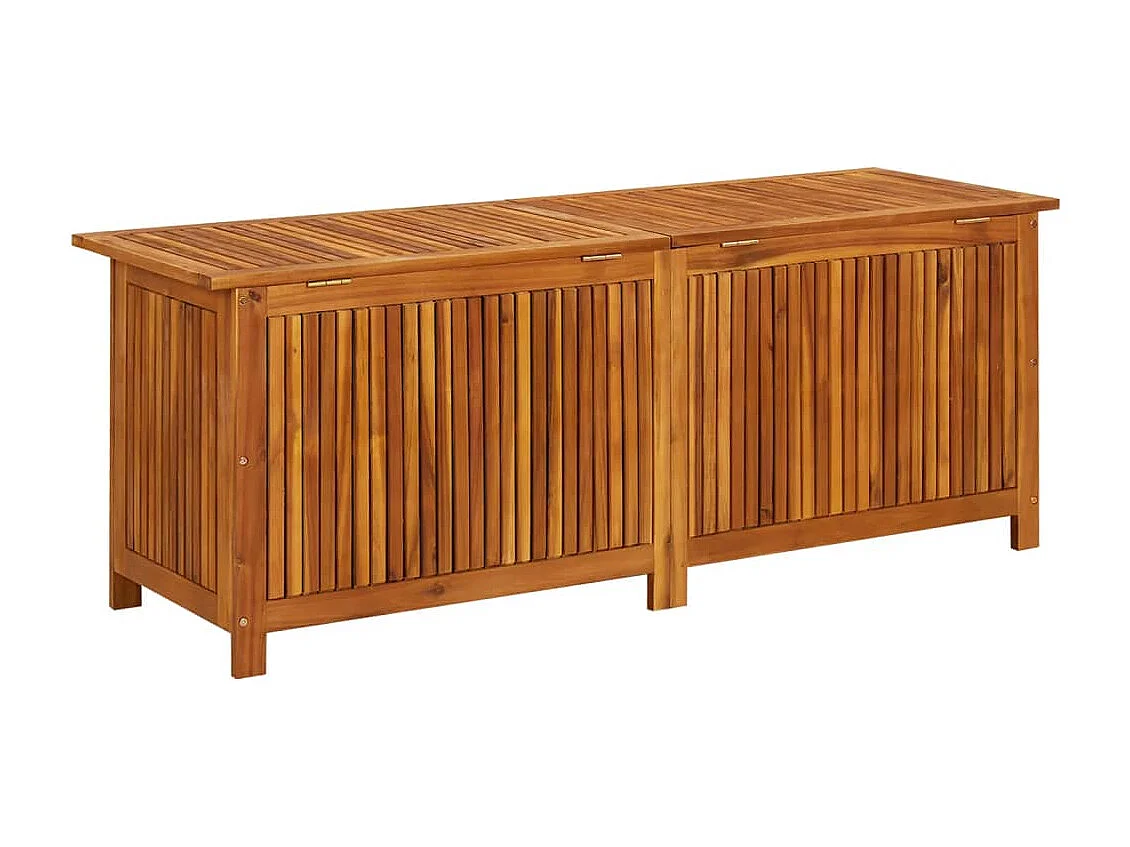 Coffre de rangement de jardin 150x50x58 cm Bois d'acacia solide FR161180