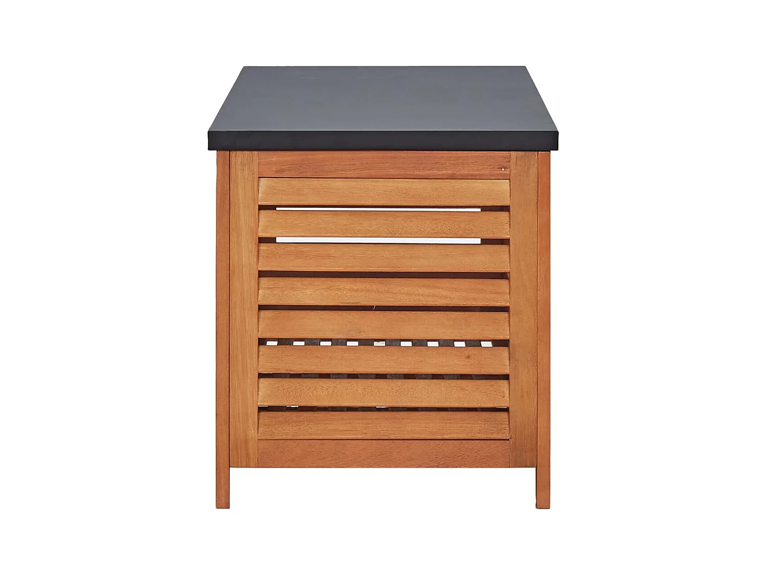 Coffre de rangement de jardin 150x50x55 cm Eucalyptus solide FR695605