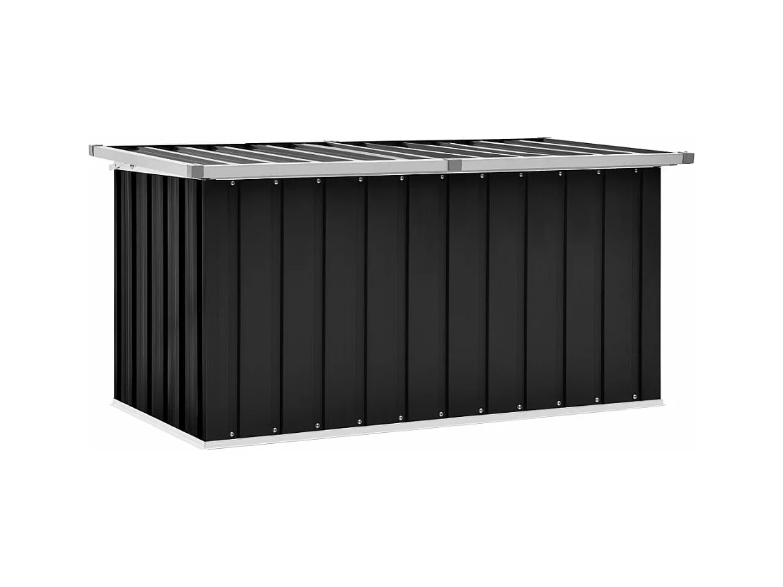 Coffre de rangement de jardin Anthracite 129x67x65 cm FR611558