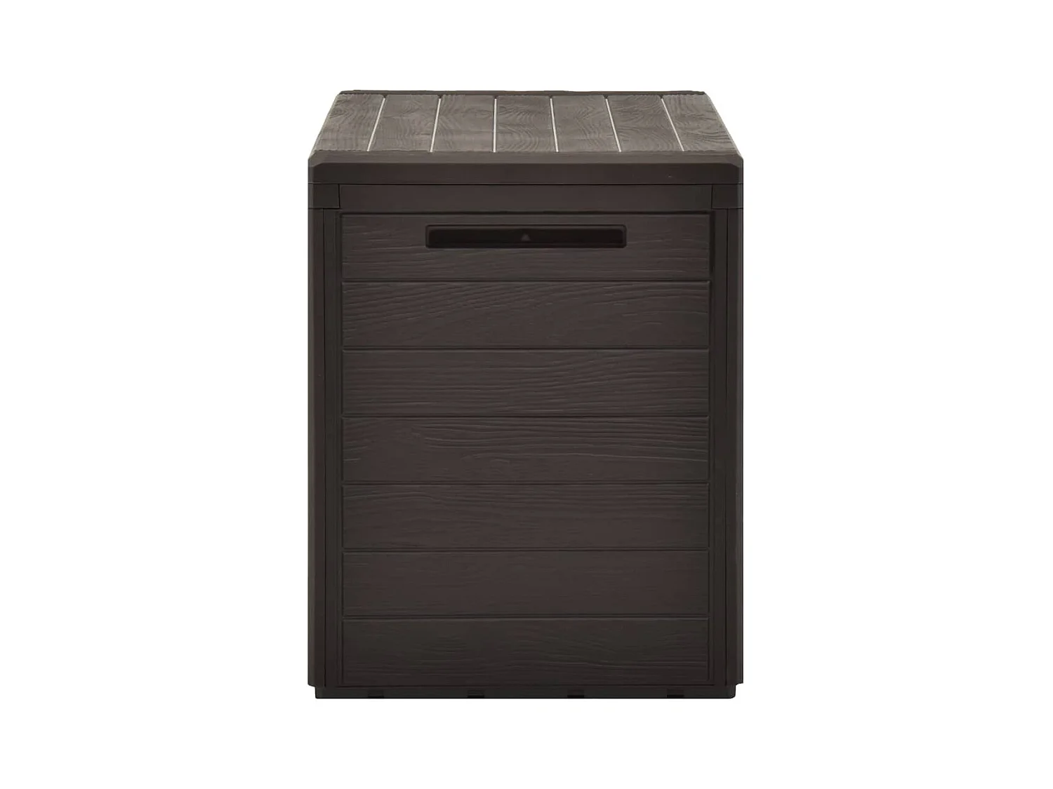 Coffre de rangement de jardin Marron 78x44x55 cm FR703445