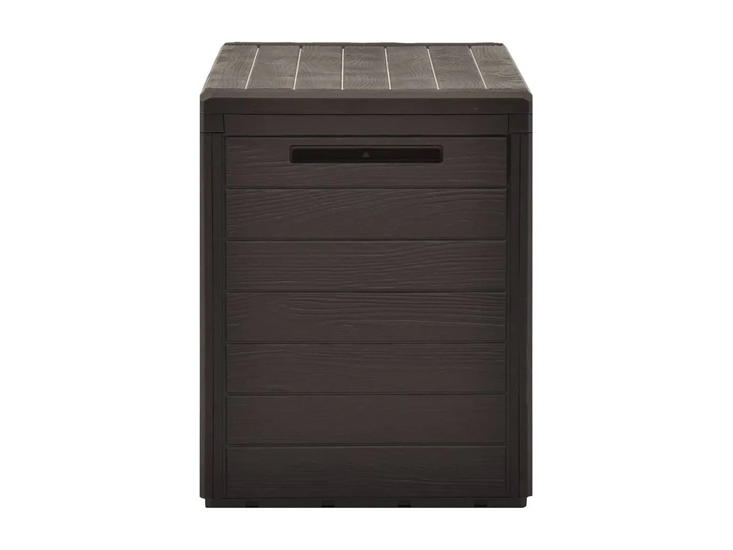 Coffre de rangement de jardin Marron 78x44x55 cm FR703445