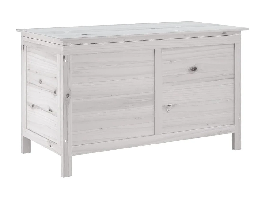 Tuinbox 99x49,5x58,5 cm massief vurenhout wit BE543449